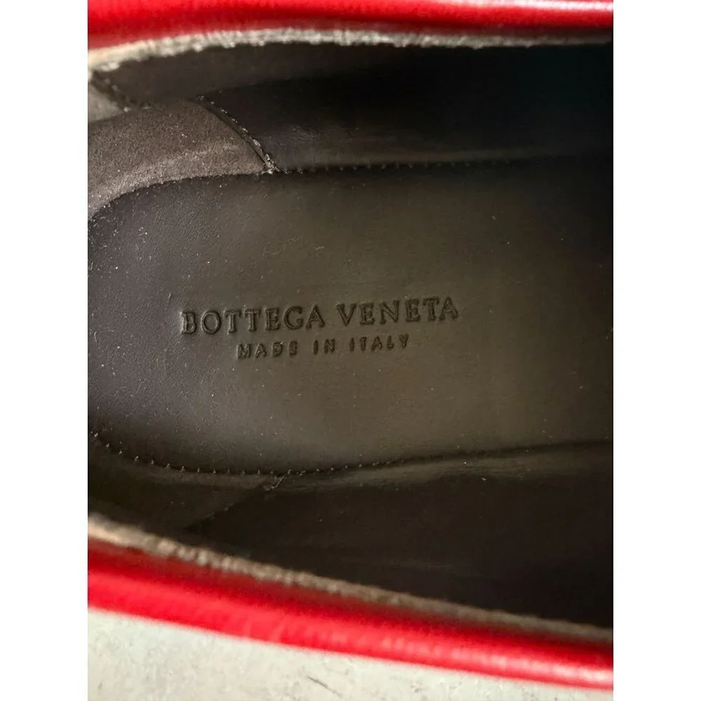 NIB Bottega Veneta Men's Velvet‎ Red Loafers Size 40 EU/ 7US